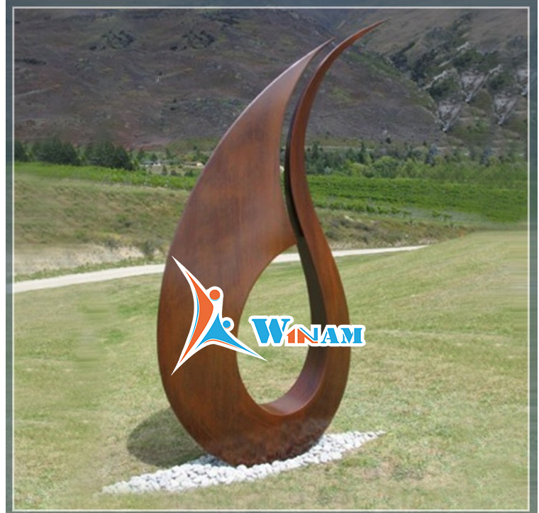 2016 New products rusty abstract ornament sculpture