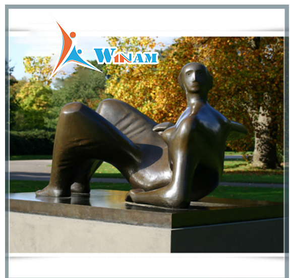 Outdoor Garden Decor Naked Male Bronze Sculpture