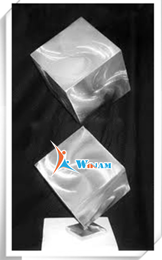 Factory Custom Stainless Steel Abstract Cube Sculpture