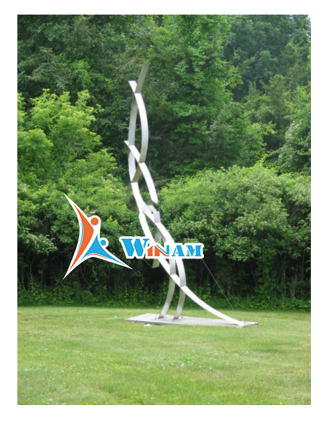 Garden stainless steel abstract sculpture