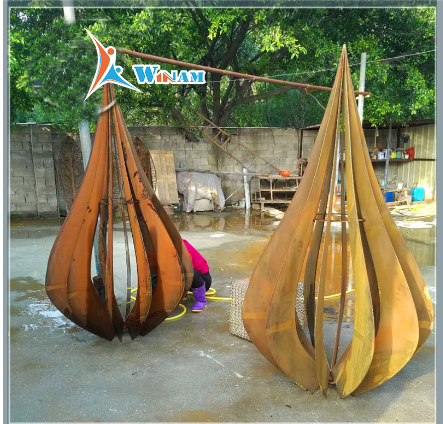 Custom Size Corten Steel Modern Garden Sculpture