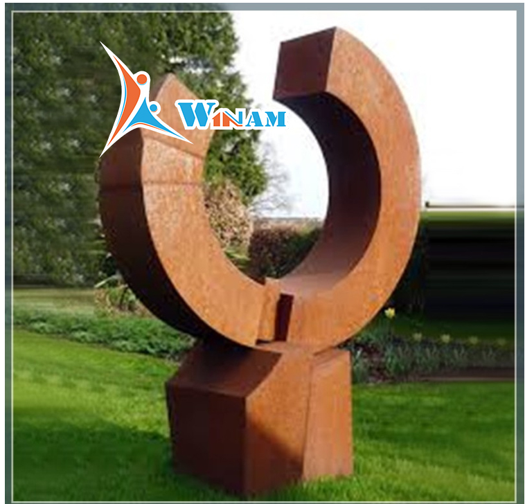Professional factory custom garden corten steel sculpture