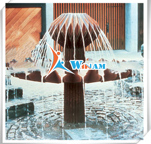 Unique Handmade Wrought Corten Steel Outdoor Fountain Sculpture