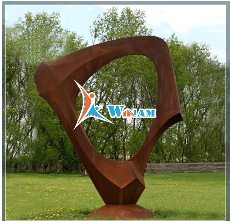 Hot new product garden corten steel outdoor sculpture