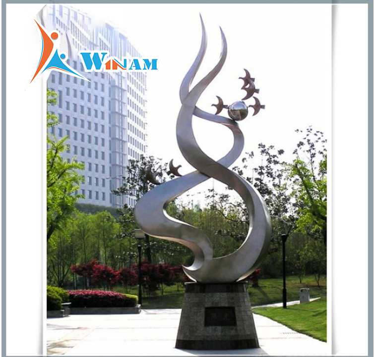 Stainless Steel China Regional Feature Sculpture for garden decoration
