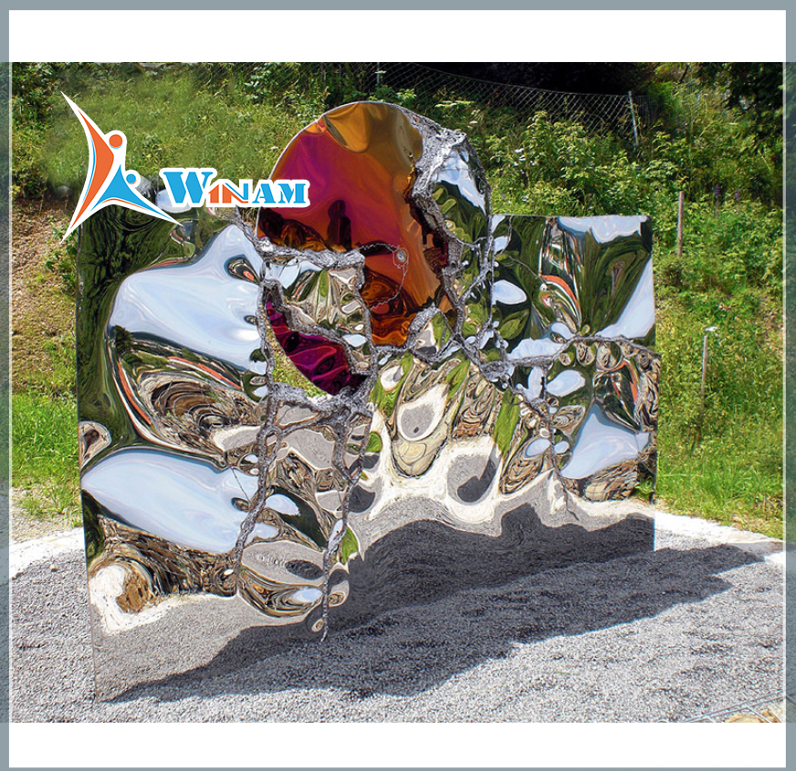 Famous modern sculpture abstract design metal outdoor decor