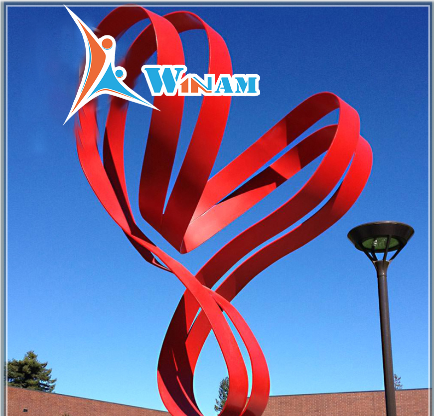 Stainless steel large abstract outdoor sulptures for sale