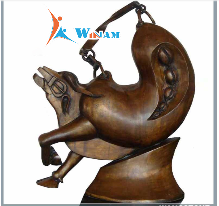 Contemporary garden large bull statue