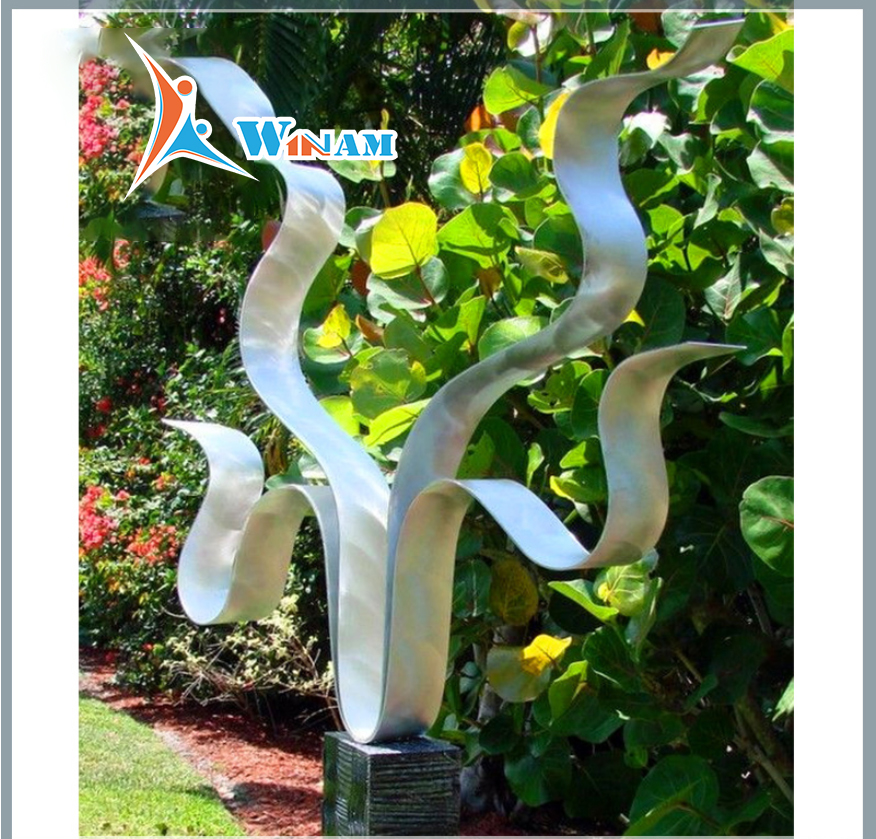 Stainless steel large garden deco sculptures
