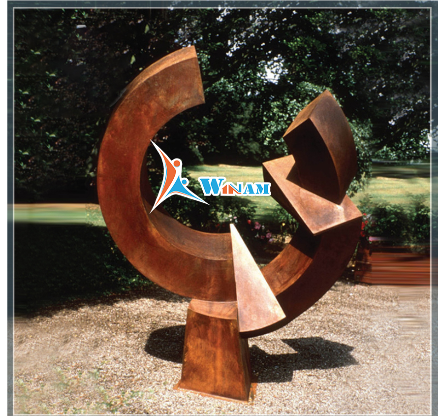 Large Garden Corten Steel Yard Art Sculpture For Sale