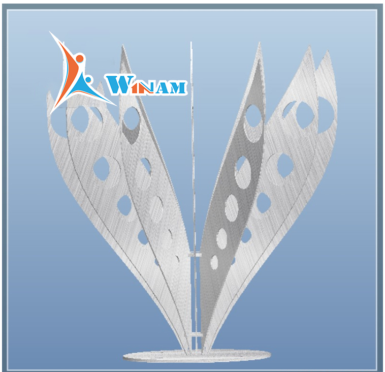 2016 New design factory customize modern decoration metal art sculpture for sale