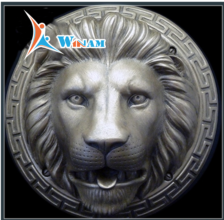 Bronze Lion Head Indoor Decor Sculpture
