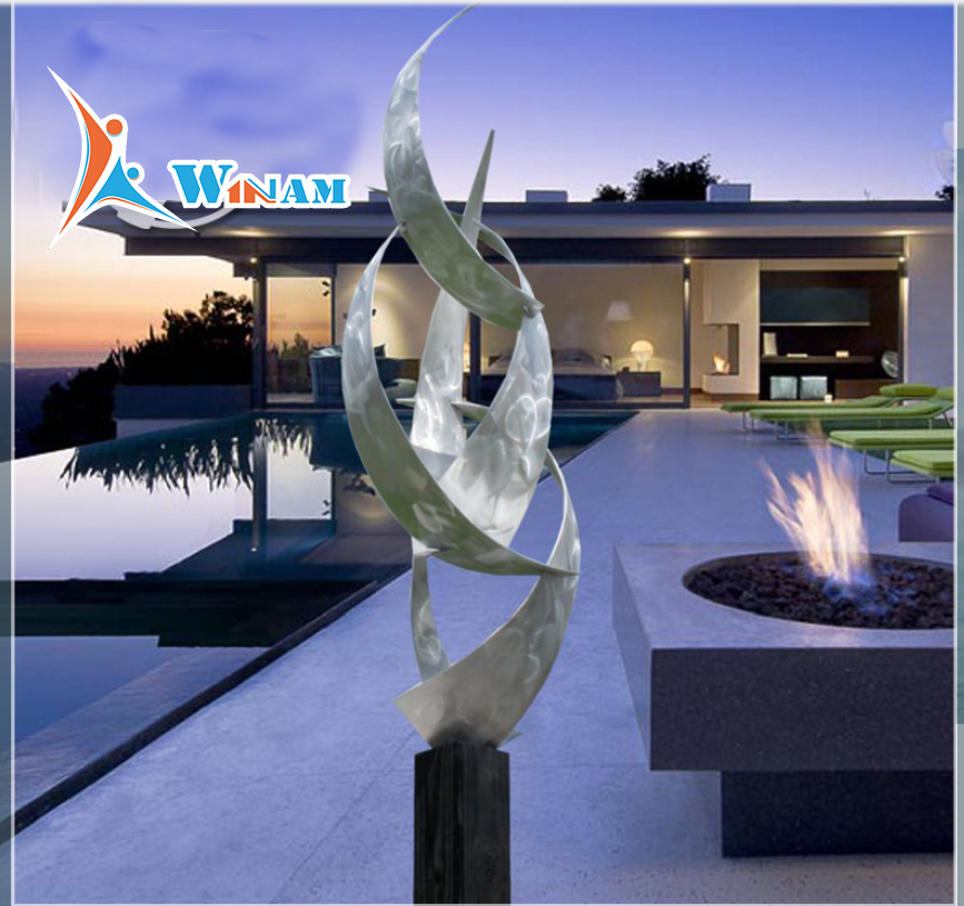 Famous artist stainless steel abstract sculpture for sale