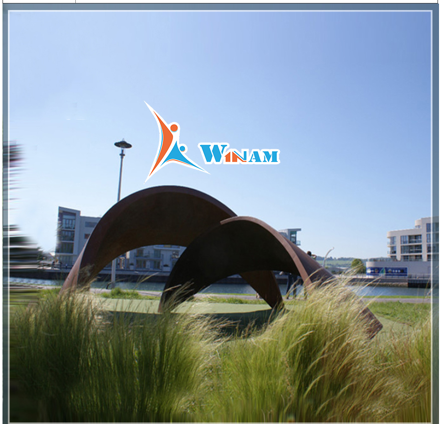 Custom Made Corten Steel Large Metal Garden Sculpture For Sale