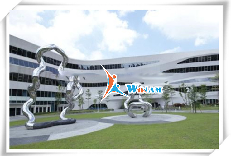 Modern Large Abstract Stainless Steel Sculptures