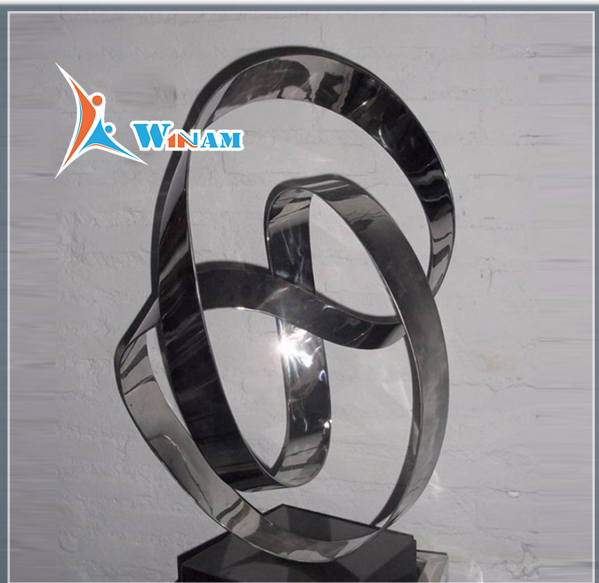 Modern interior home decoration large abstract sculpture