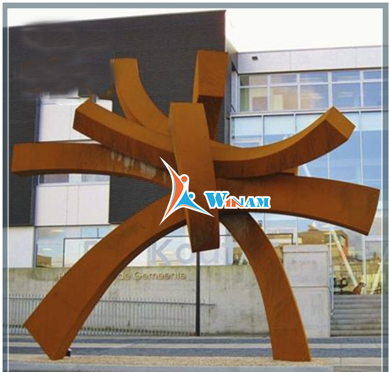 Modern Public Decoration Corten Steel ODM Sculpture