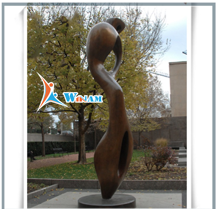 Abstract Bronze Tall Lady Statue for Garden Decor