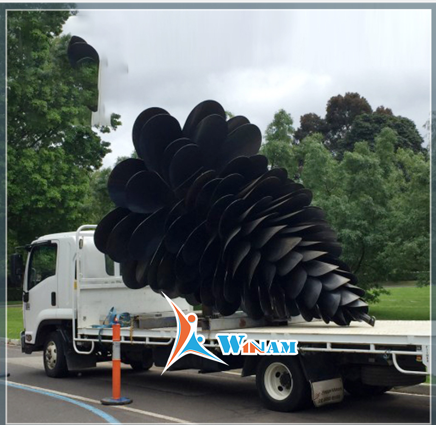 Large Corten Steel Pine Cone Garden Use