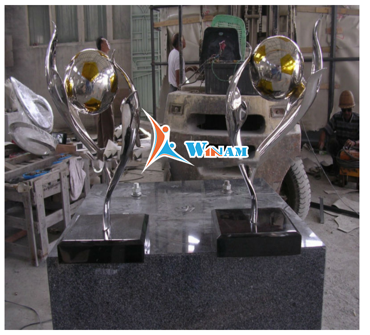 Morden outside art sculpture stainless steel tree sculpture