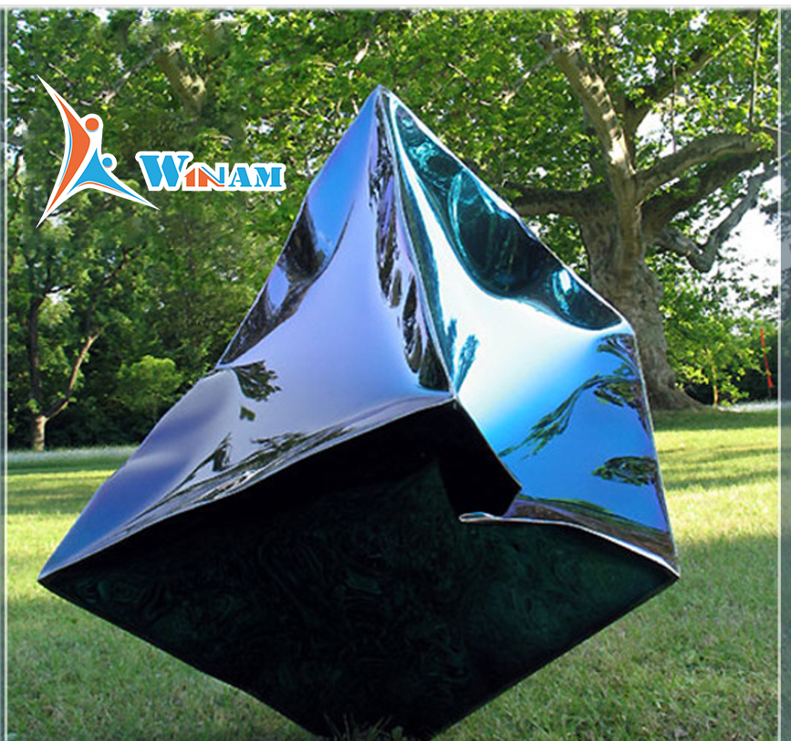 Stainless steel outdoor garden famous modern art sculpture
