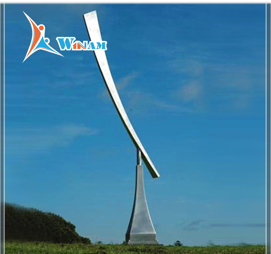 Large Brushed Stainless Steel Outdoor Decoration Sculpture