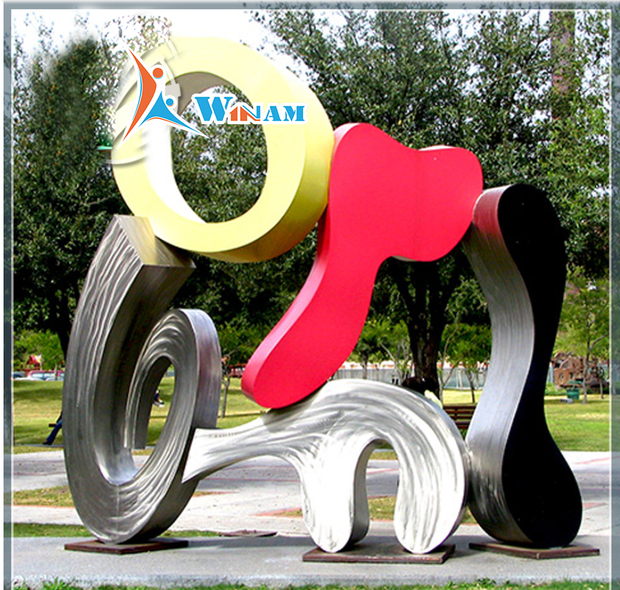 Modern Abstract Stainless Steel Decoration Garden Sculpture