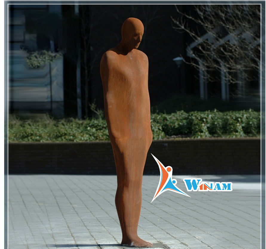 Abstract Thinker Outdoor Public Art Metal Sculpture