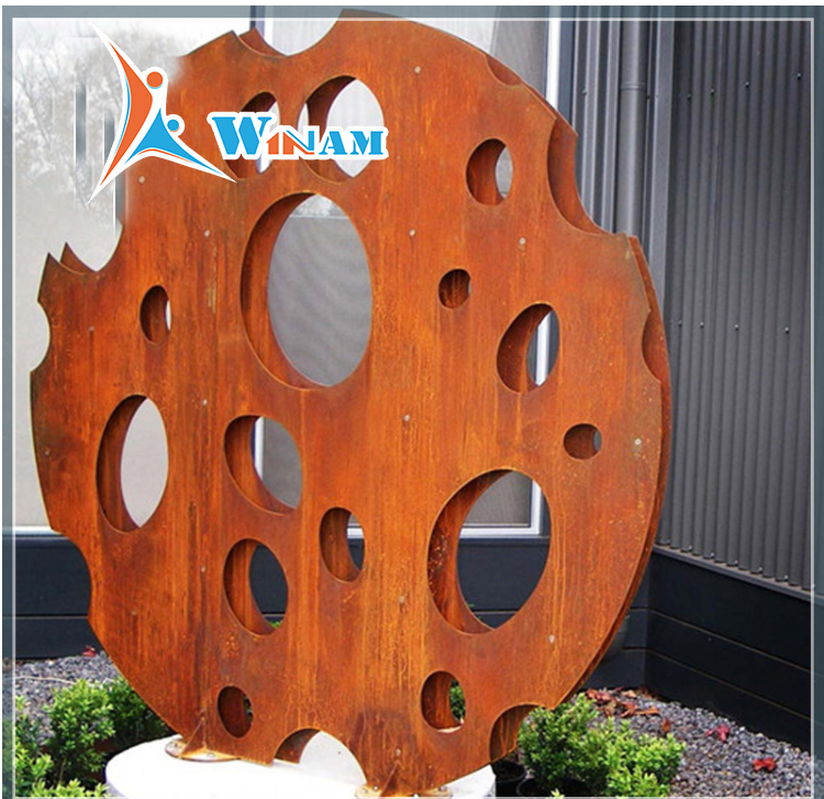 Outdoor Decorative Corten Steel Modern Art Craft Sculpture