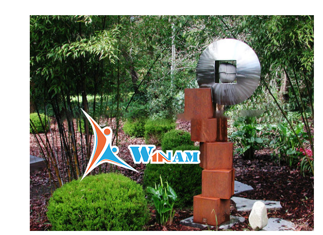 Large garden corten steel sculptures