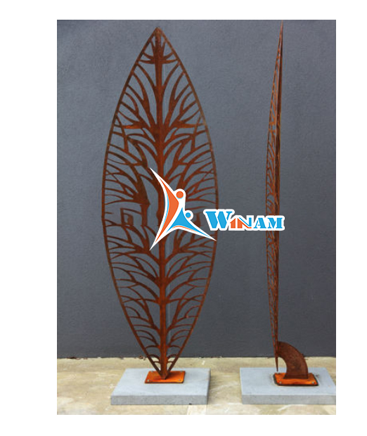 Hotel abstract garden corten steel Sculpture