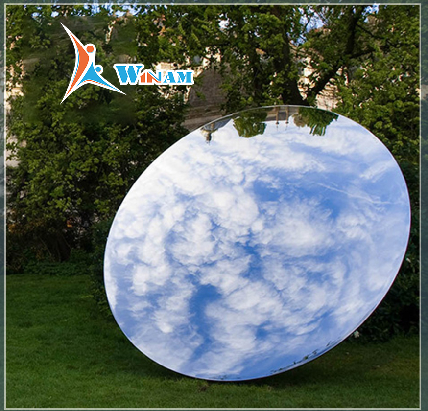 Luxury stainless outdoor sculpture for park decoration