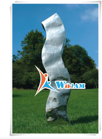 Large city morden stainless steel outdoor sculpture