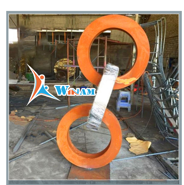 Modern Unique Art Design Corten Steel Garden Decorative Sculpture