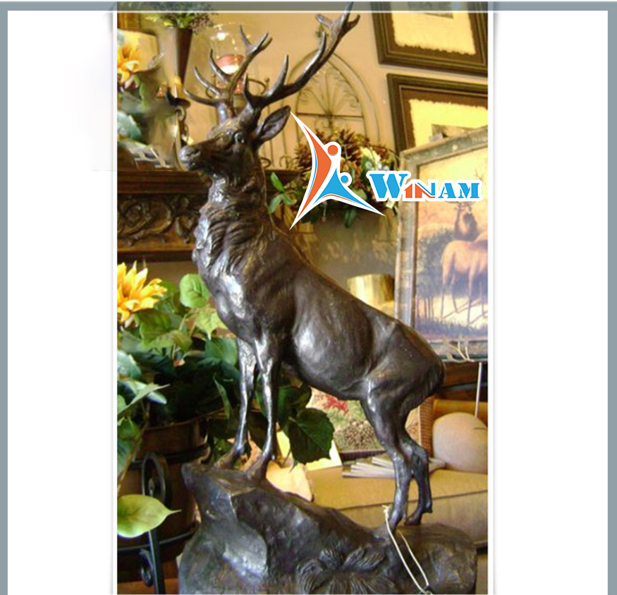 Garden life size animal goat statue