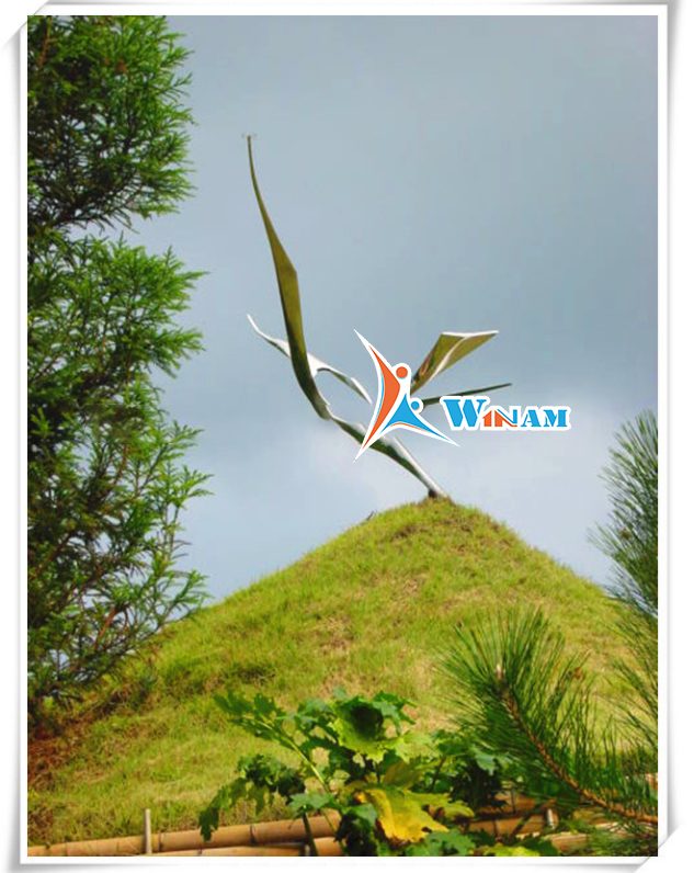 Metal garden decorative stainless steel abstract sculpture