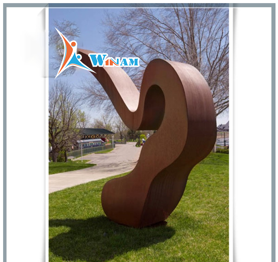 Large Modern Outdoor Metal Corten Steel Garden Sculpture