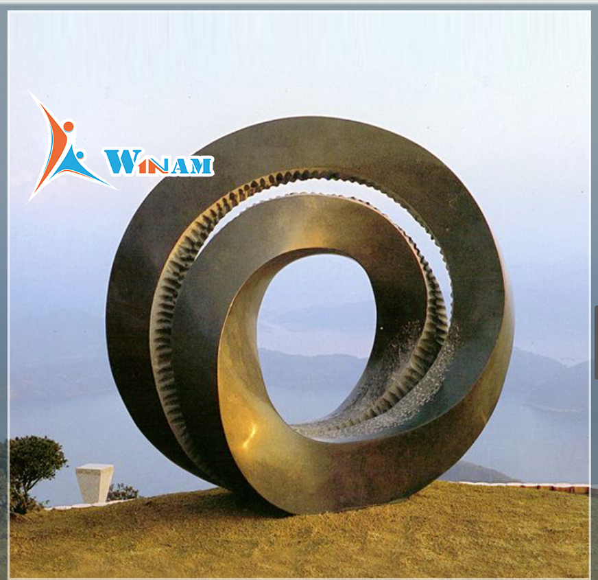 Outdoor circle garden abstract sculpture for sale