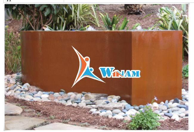 New product hot garden corten steel table water fountain sculpture