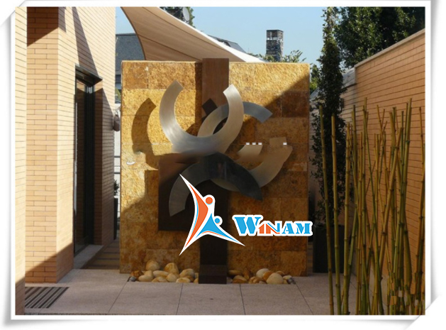 Modern Wall Art Decoration Stainless Steel Letter C Sculpture