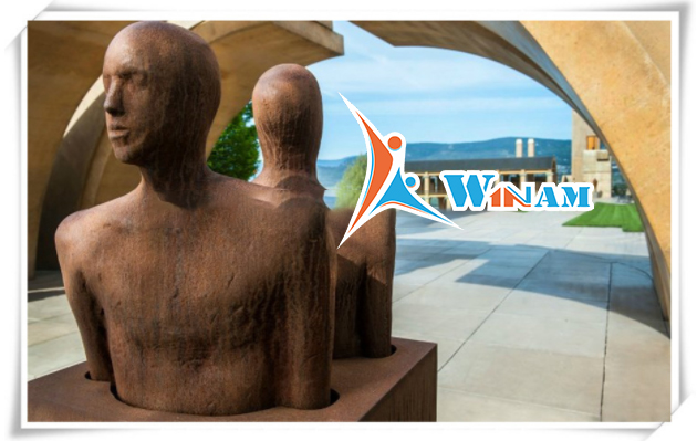 New product garden greece corten steel custom bust sculpture