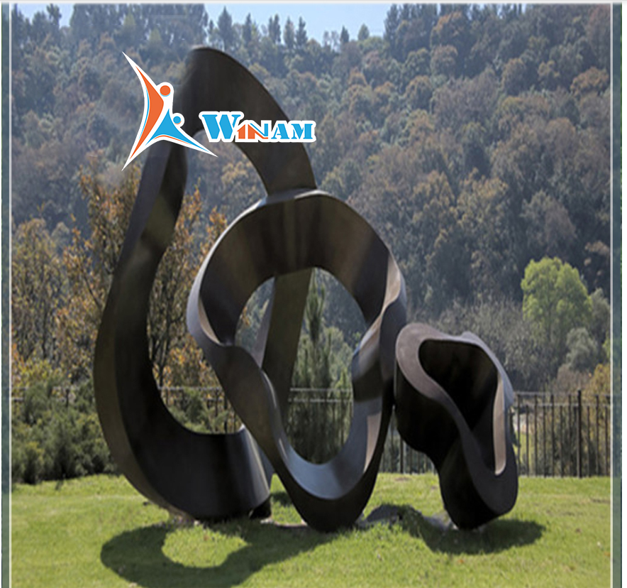 Large modern abstract rustic art sculpture