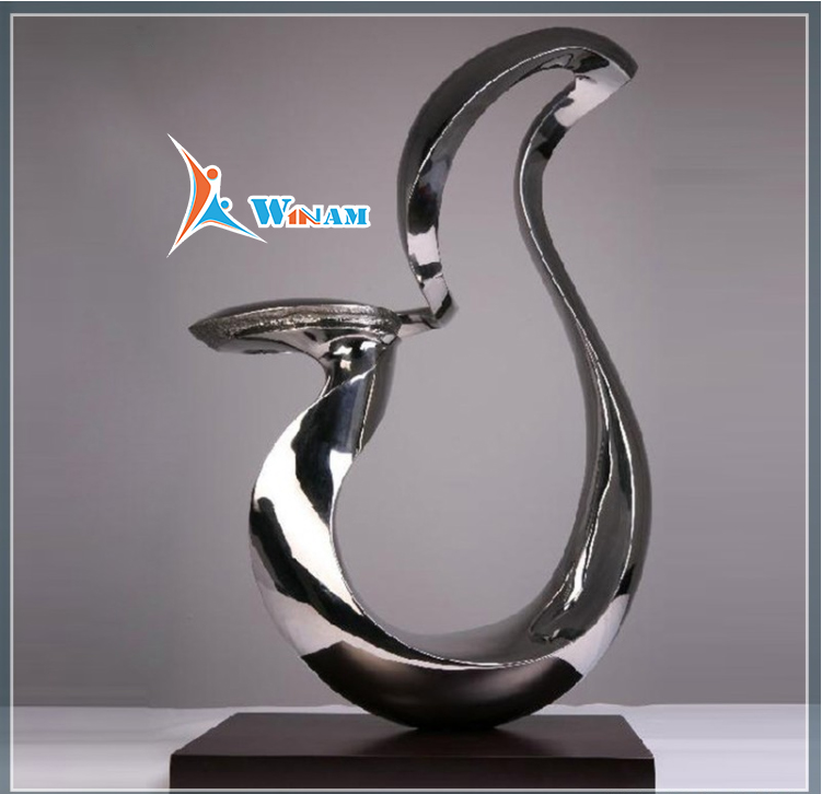 Wholesale modern stainless steel abstract metal art sculpture