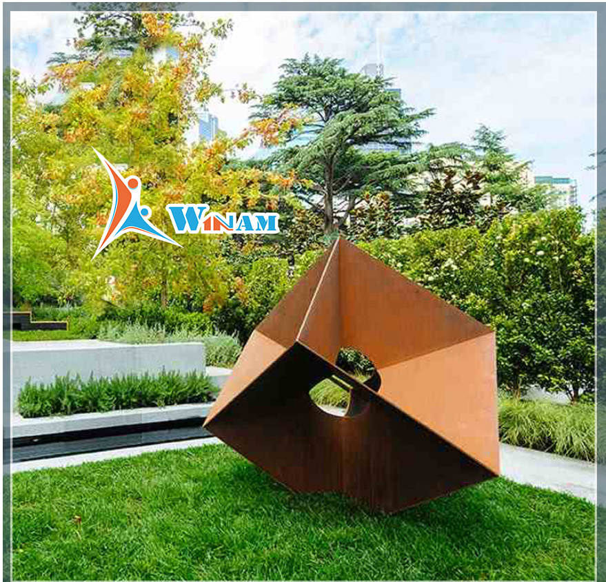 Corten steel garden sculpture product