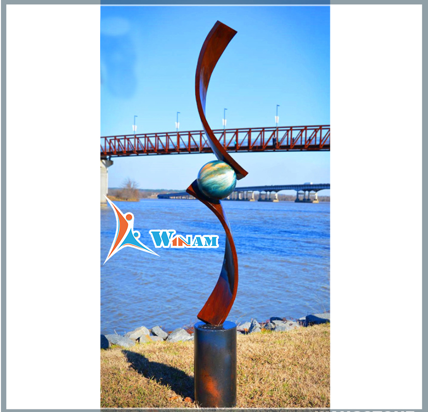 Modern design interior decoration metal sculpture