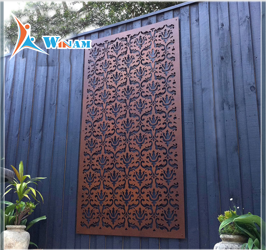 Laser Cut Corten Steel Decorative Metal Garden Screens