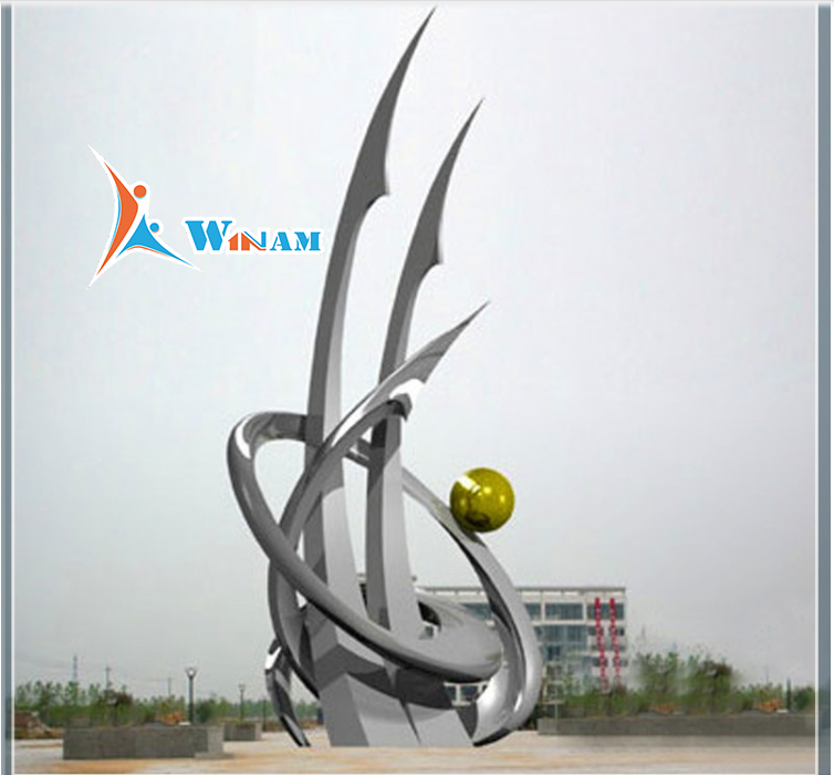 High quality Popular Designs abstract stainless steel sculpture for urban decoration