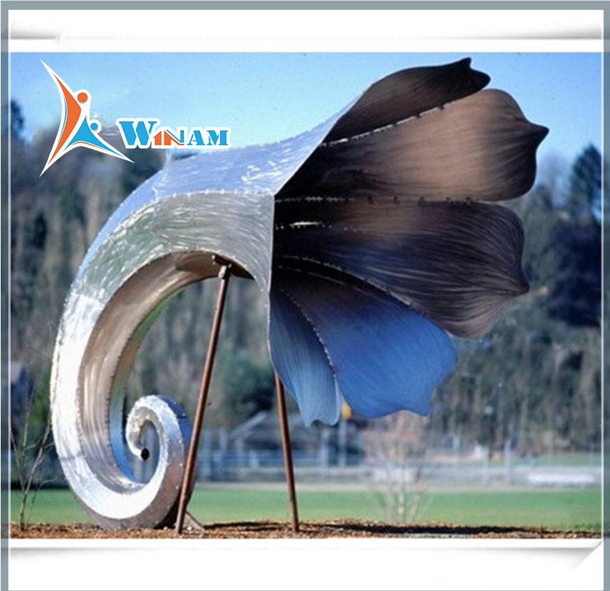 Large garden metal stainless steel outdoor sculpture for sale