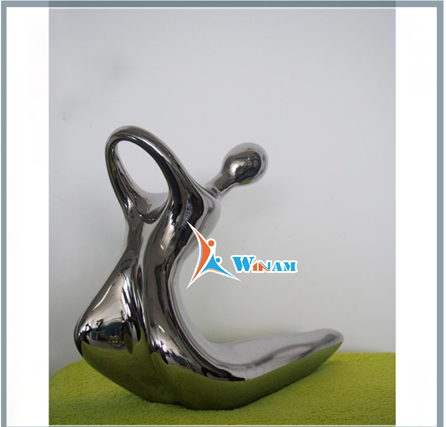 Indoor Stainless Steel Naked Sexy Girl Sculpture