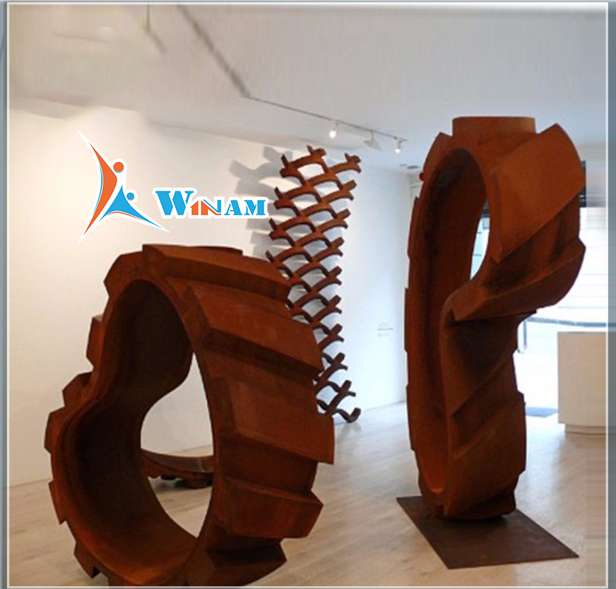 Outdoor Corten Steel Garden Abstract Sculpture